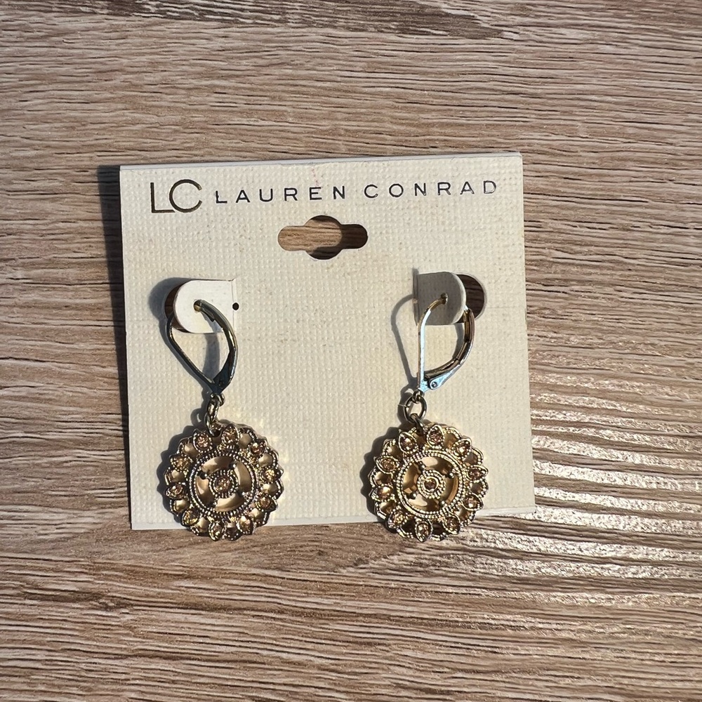 LC Lauren Conrad Gold Earrings